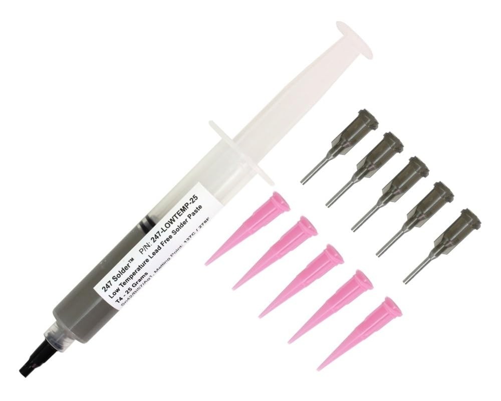 247 Solder 247-LOWTEMP-25 No Clean Lead Free Low Temperature Paste 25…