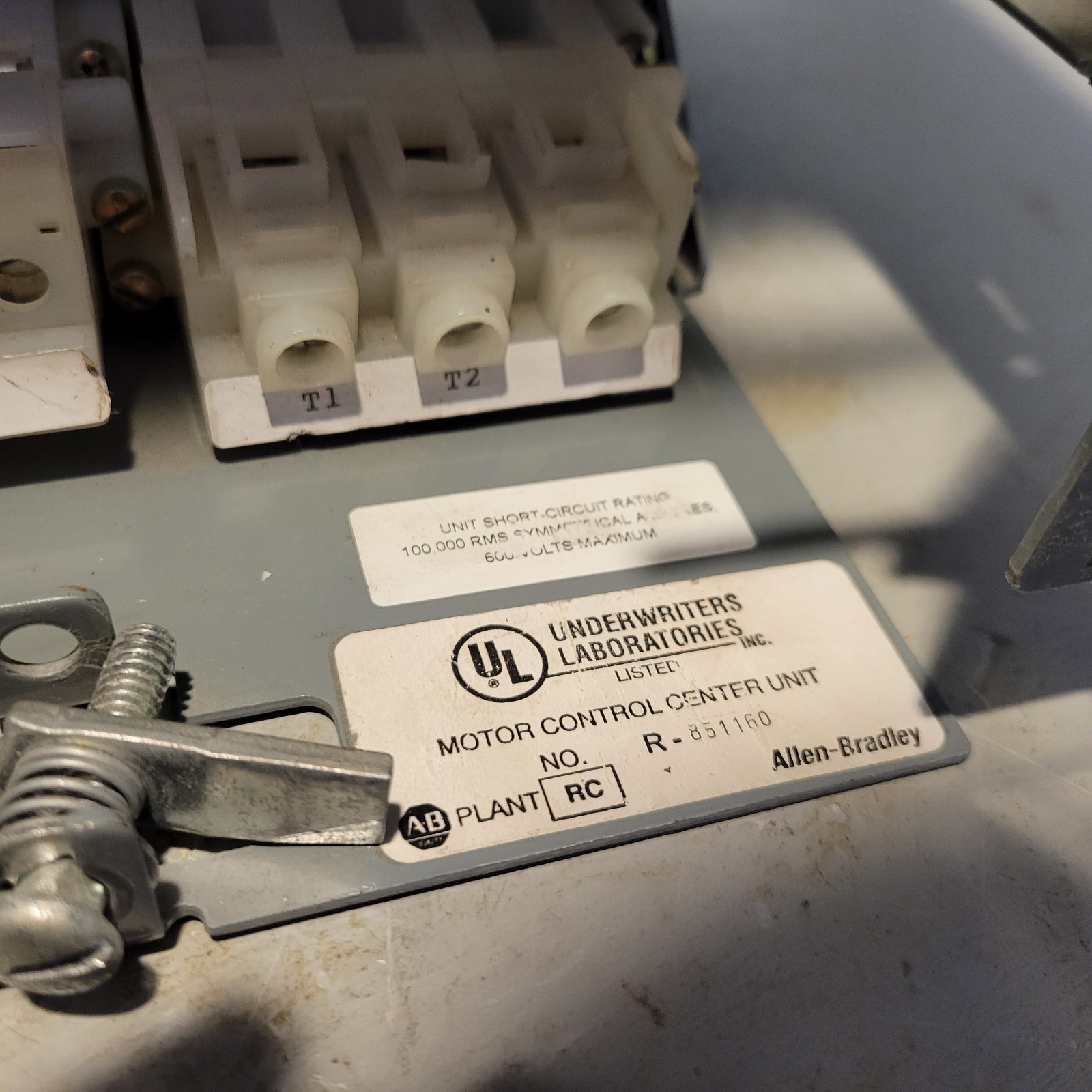 Allen Bradley Motor Control Unit, 480V, 10HP, 3PH, R-651160, YULDXCD78/3AD