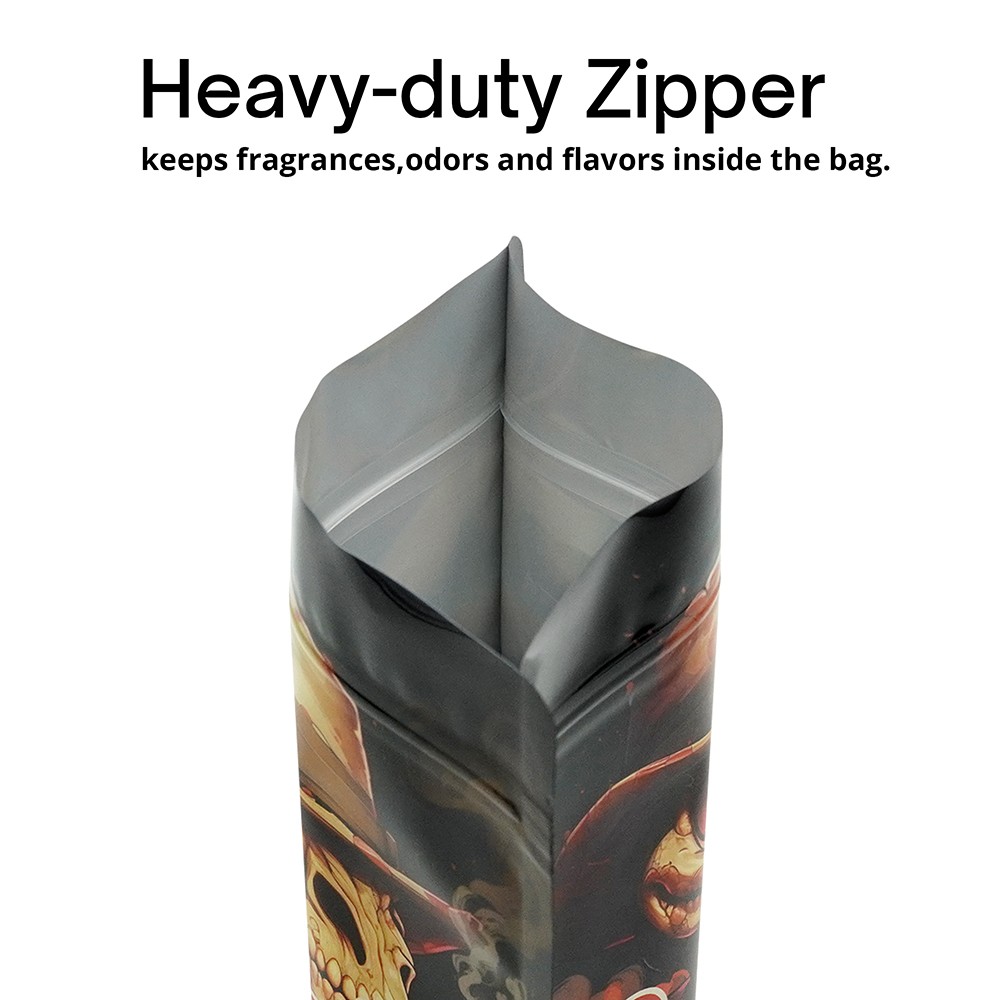 7g/28g Mylar Bags | High-Capacity Foil Pouch | Resealable + Heat-Seal | 100pcs