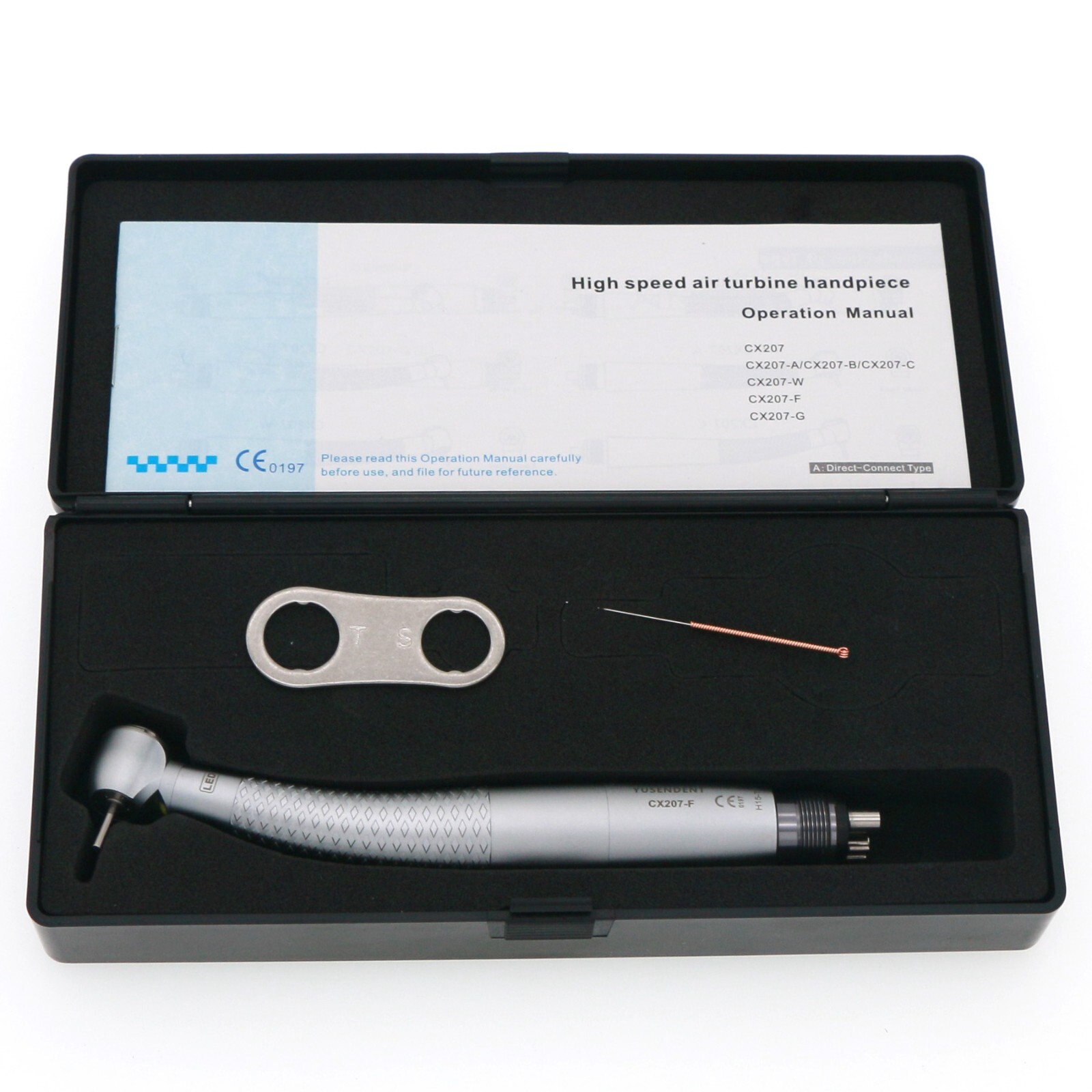 US COXO Dental Handpiece Air Turbine High Speed Self Power LED M4 4 Holes