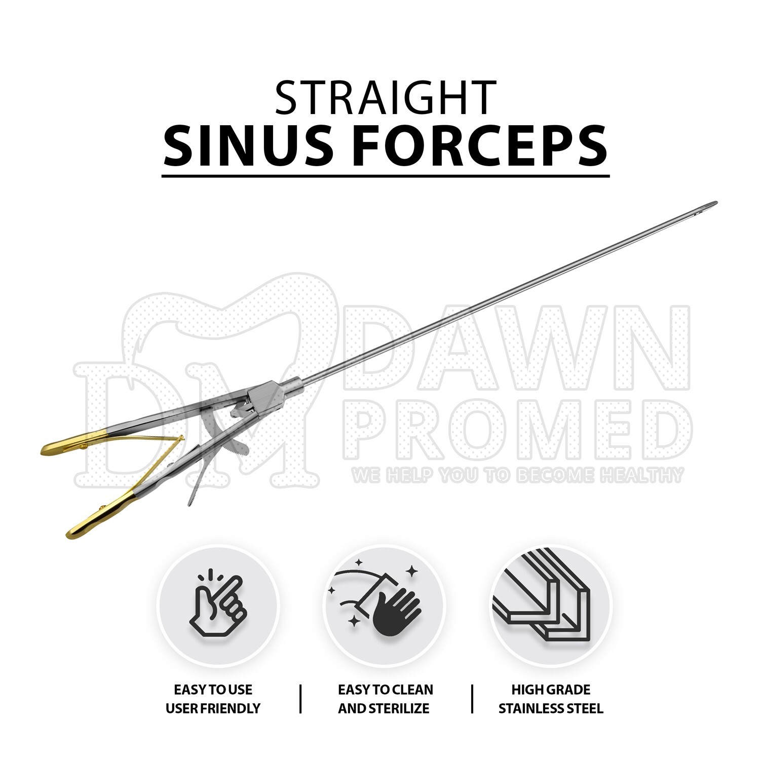 Laparoscopic Sinus Surgery Needle Holder Straight 20″ V Type 5 X 330mm Forceps