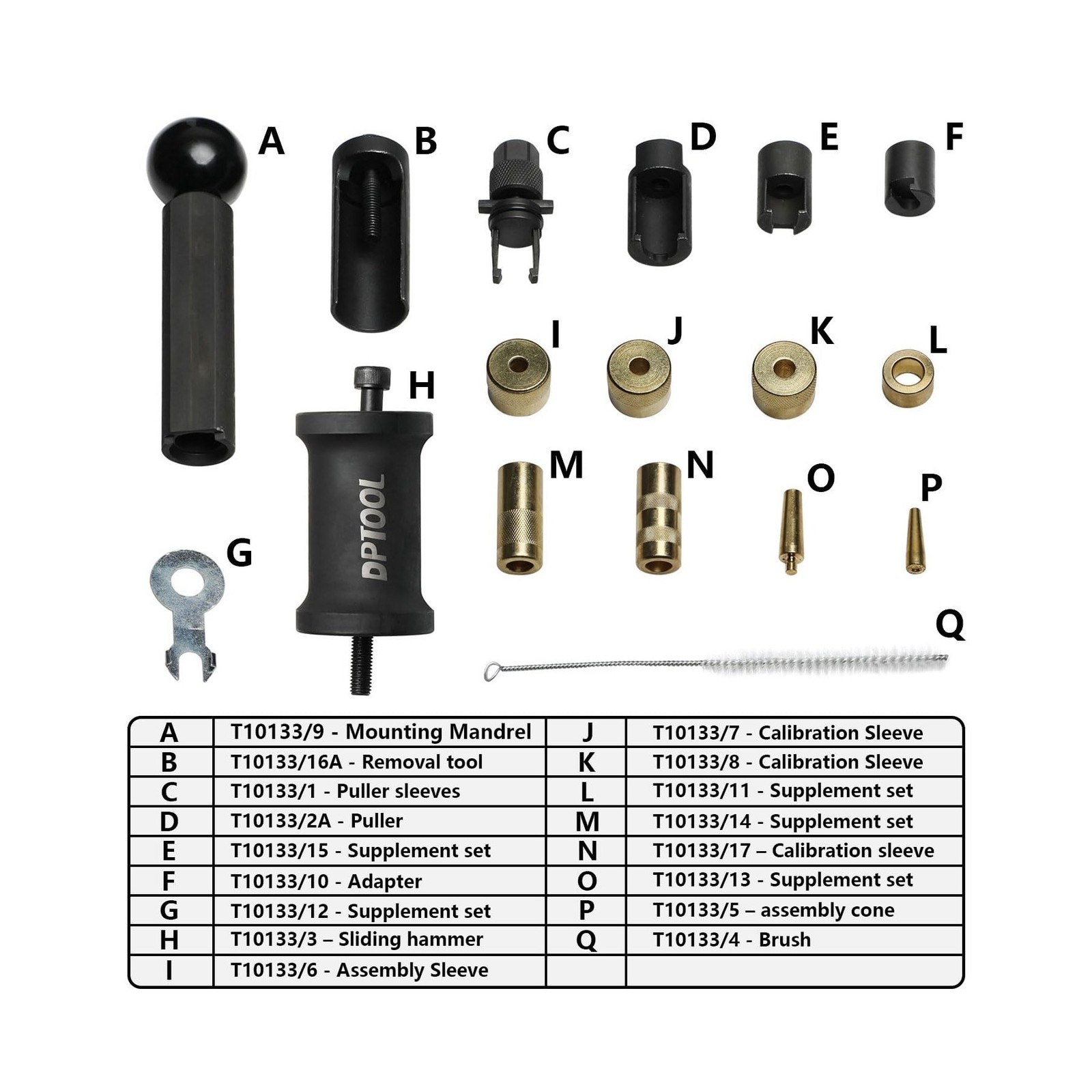 T10133 Fuel Injector Puller Removal Set Injector Seal Installer… FAST USA SHIP