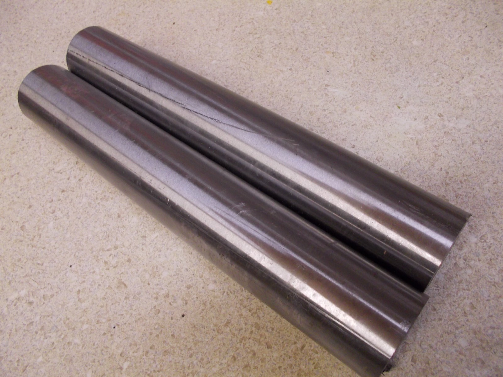 2 – Round 4140 HT Turned, Ground and Polished 1.625″ 1-5/8″ Dia x 10″ No Tube!