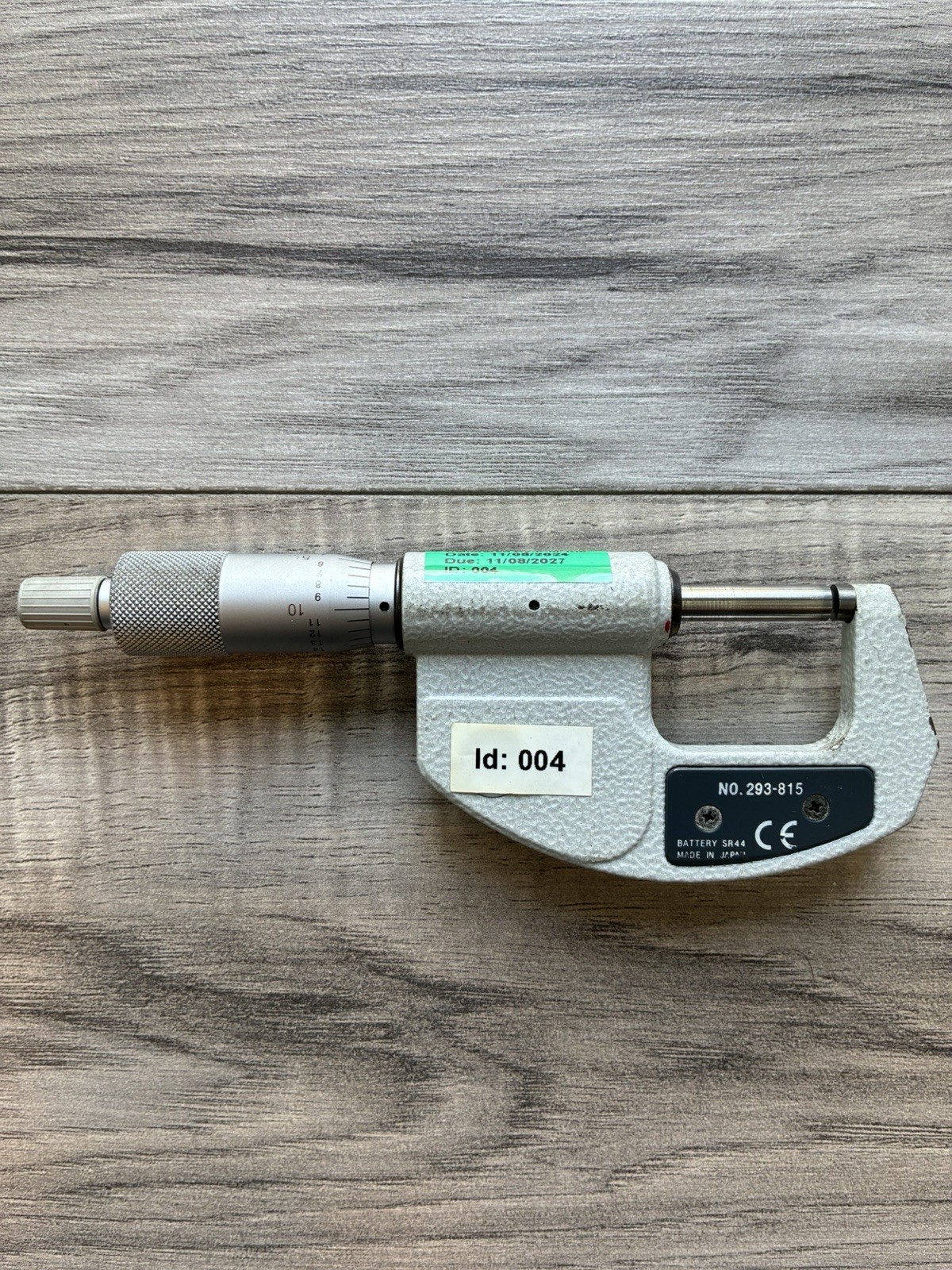 MITUTOYO 0-1” Digimatic Outside Micrometer, 0.00005”, Model #293-815