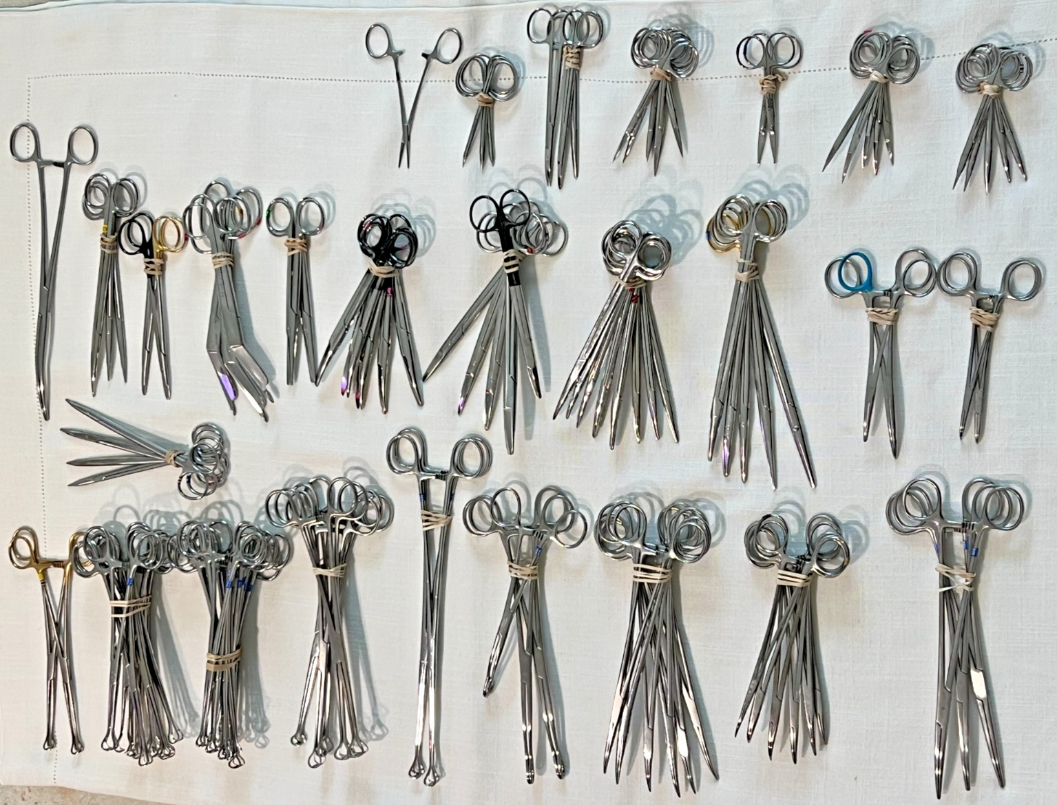 Assorted Lot of 119 Various Brand & Size Of OR Medical Surgical Instruments, S.S
