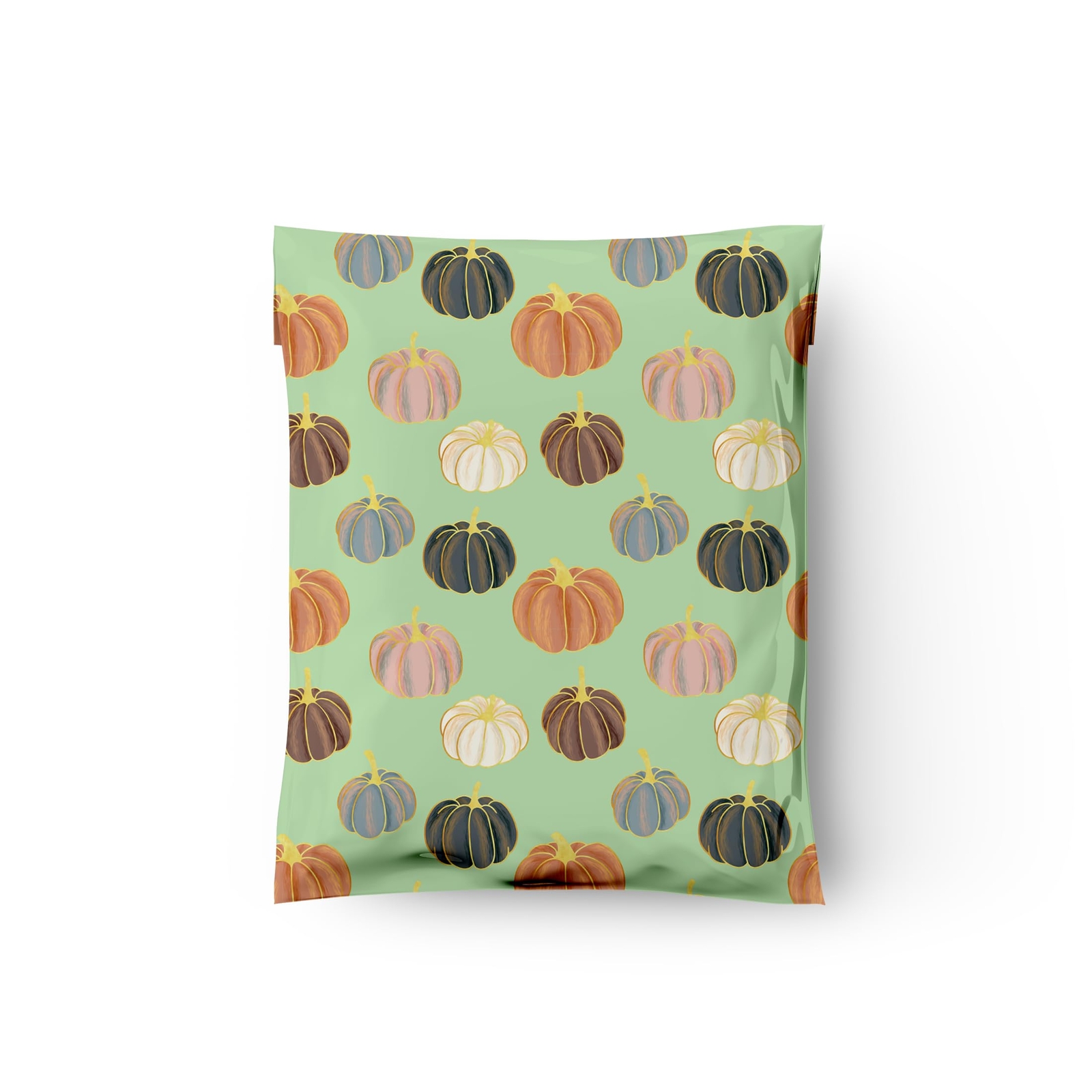 10×13 100 Pumpkin Patch Designer Poly Mailers Shipping Envelopes Premium Prin…