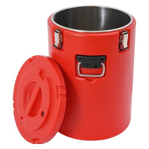 40L Commercial Soup Container Insulated Hot Cold Beverage Carrier Red