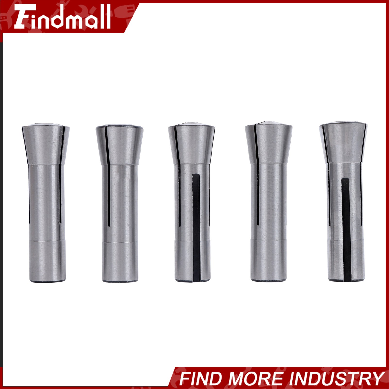 Findmall R8 Round Collet Set 25pc – 0.0005″ TIR Ultra Precision Industrial