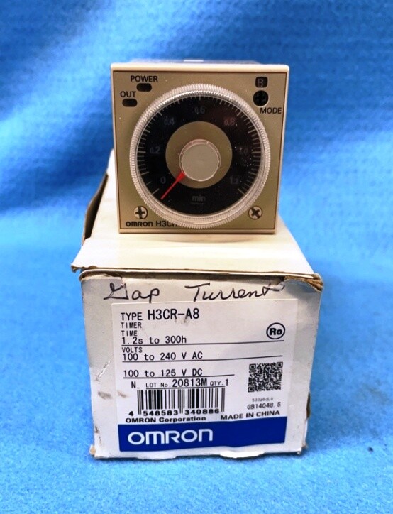 OMRON TIMER, TYPE H3CR-A8, 100-240 V AC, 100-125 V DC