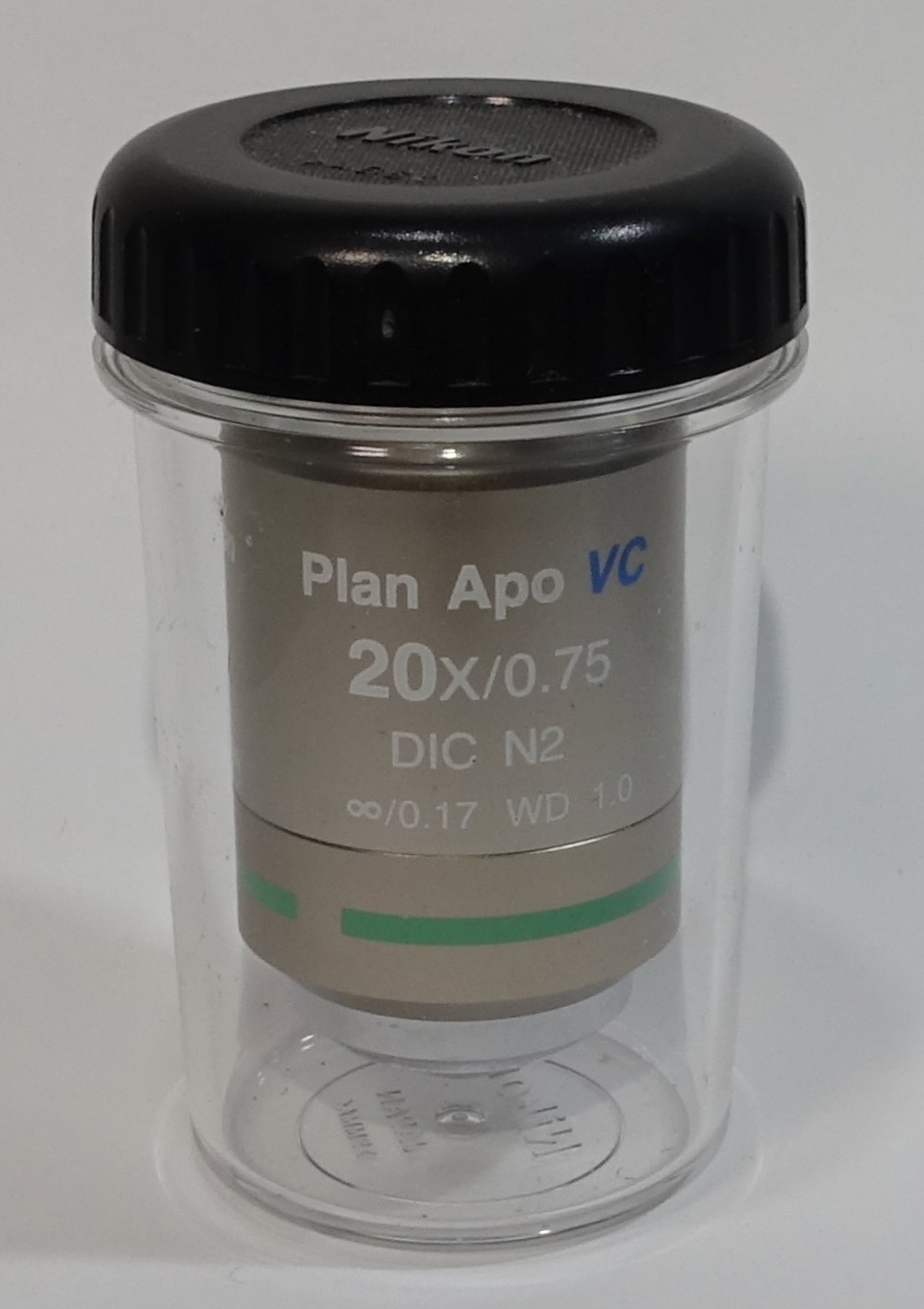 Nikon PLAN APO VC 20X0.75 ∞/0.17 WD 1.0 OFN25 DIC N2 Microscope Objective