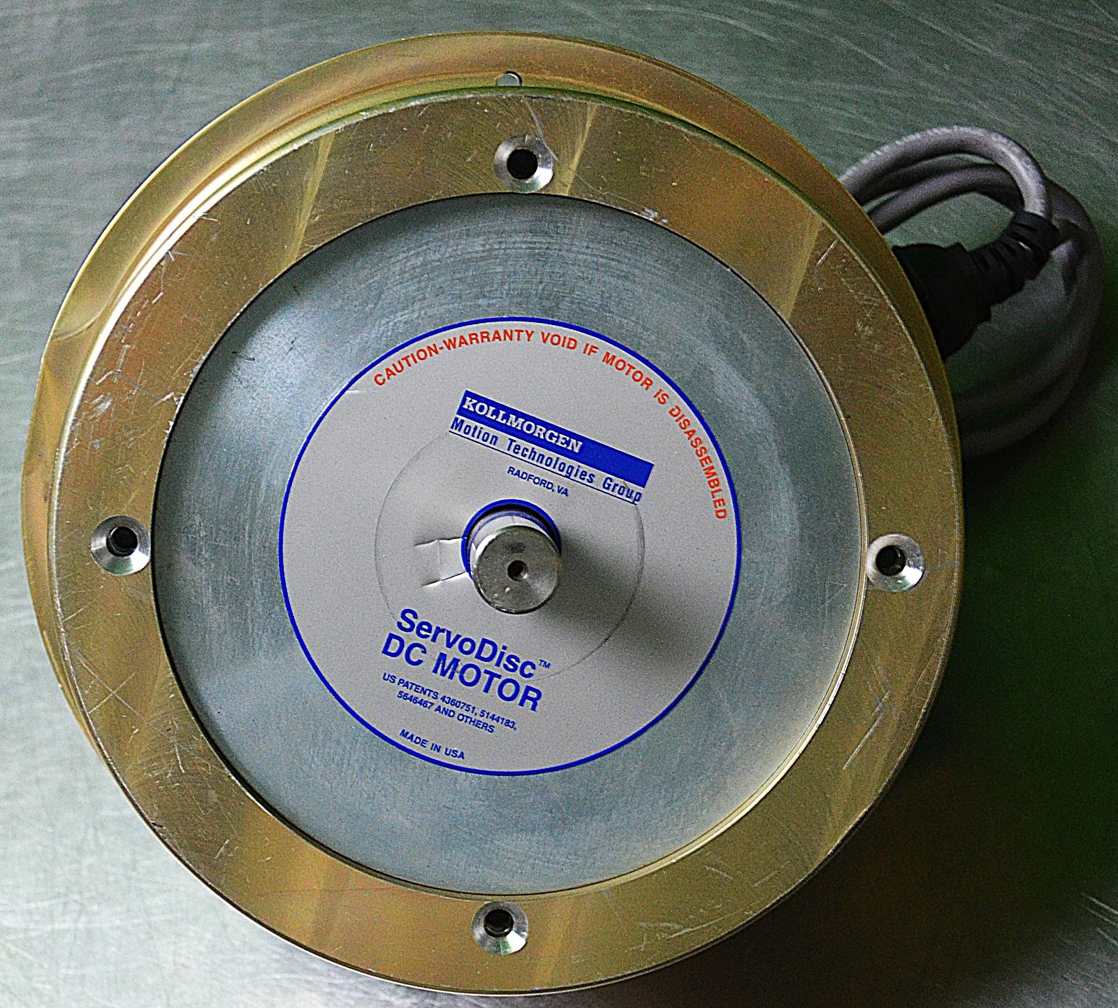 Kollmorgen 924-01070-1406 ServoDisc U9M4 DC Servo Motor Pancake Low-Inertia USA