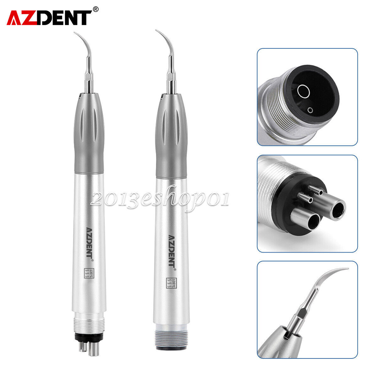 AZDENT Dental Ultrasonic Air Scaler Handpiece Sonic Perio 4/2Hole