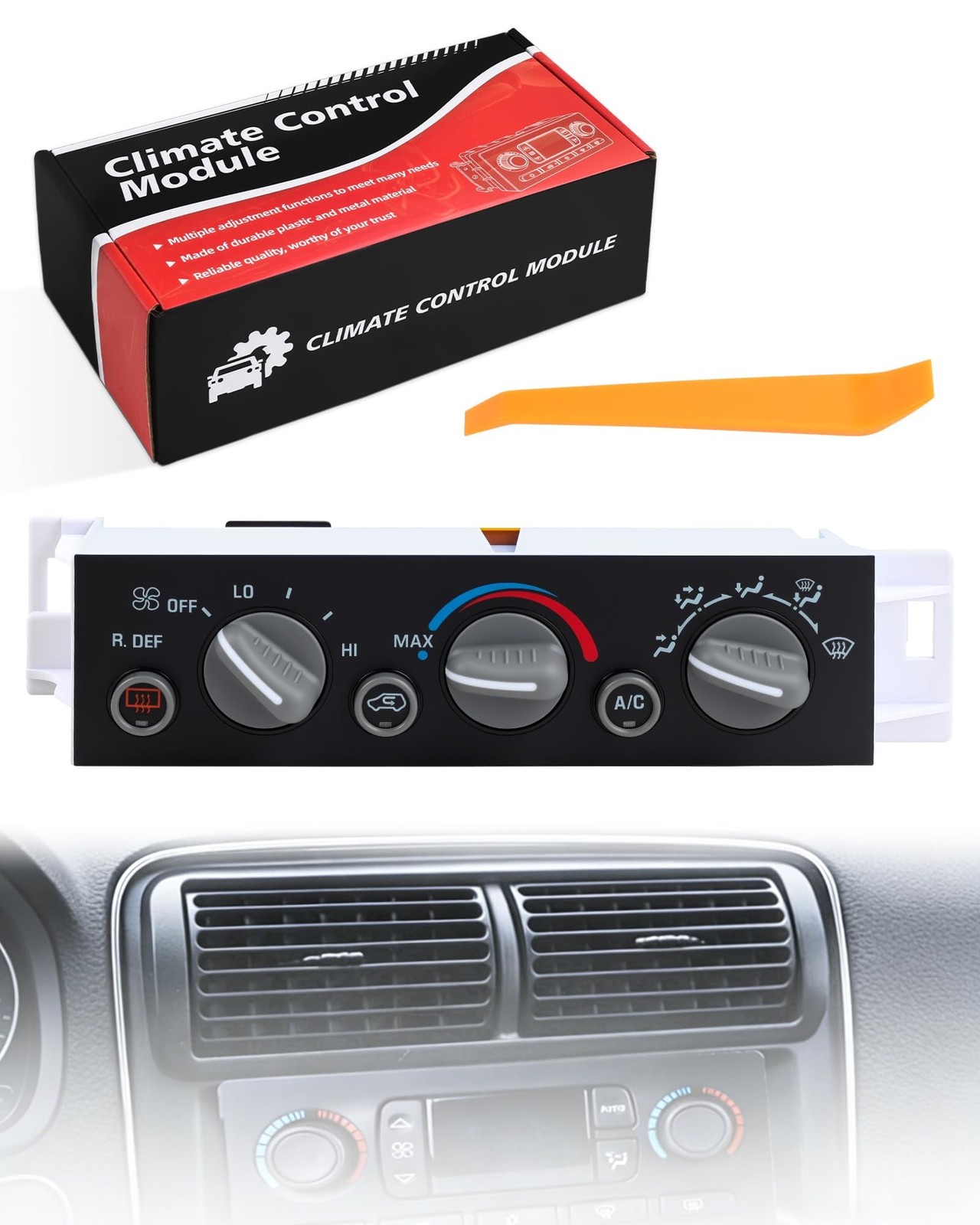 599-006 A/C Heater Climate Control Module Panel Switch for Chevy, GMC | For 1…