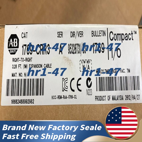 New Allen-Bradley 1769-CRR3 with 12-Month Manufacturer Warranty