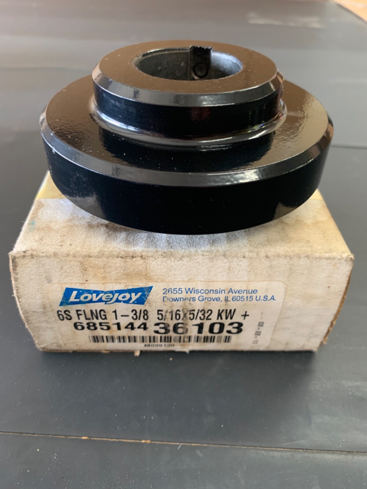 LOVEJOY 36103 COUPLING 6S FLNG 1-3/8 5/16×5/32 KW