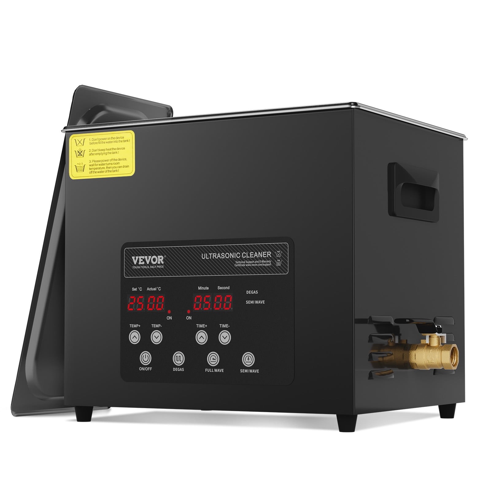 KFFKFF 10L Commercial Ultrasonic Cleaner 240W Digital Sonic Cleaning Machine