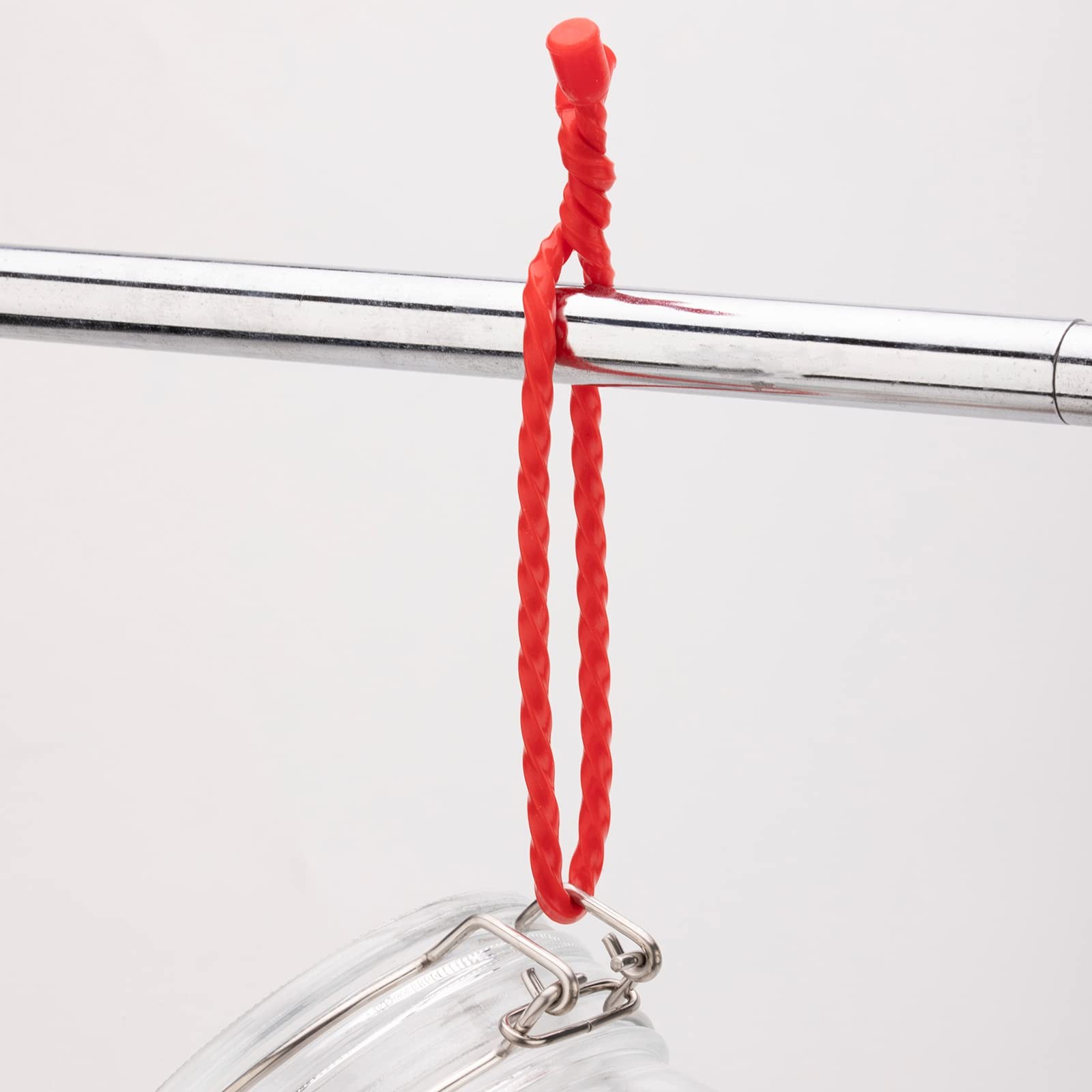 Gesipor 10 PCS 18-Inch Silicone Cable Ties – Reusable Twist Ties Bendable Steel-