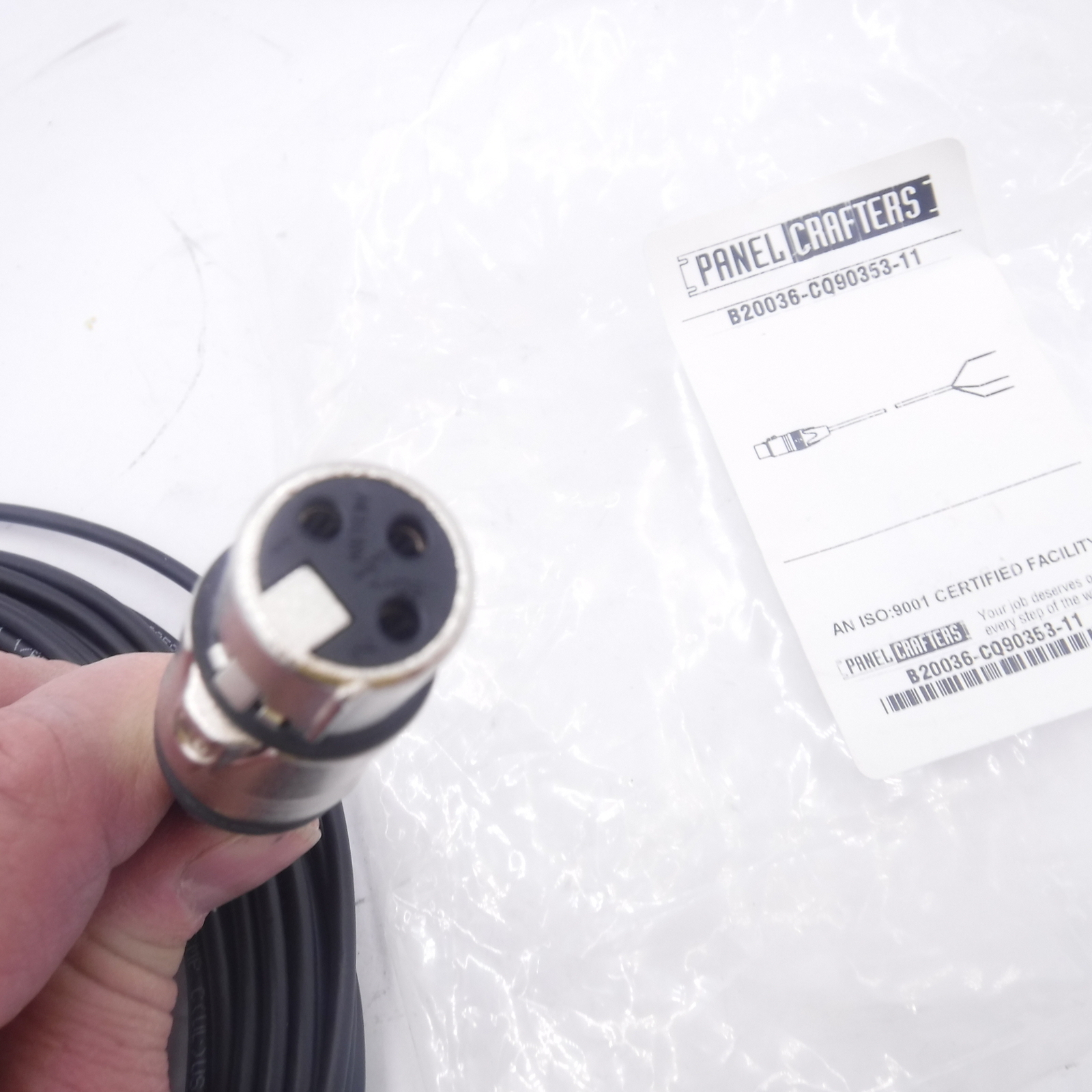 50′ Panel Crafters XLR 3-Pin To Blunt Install Cable 22 AWG Shielded Audio Cable