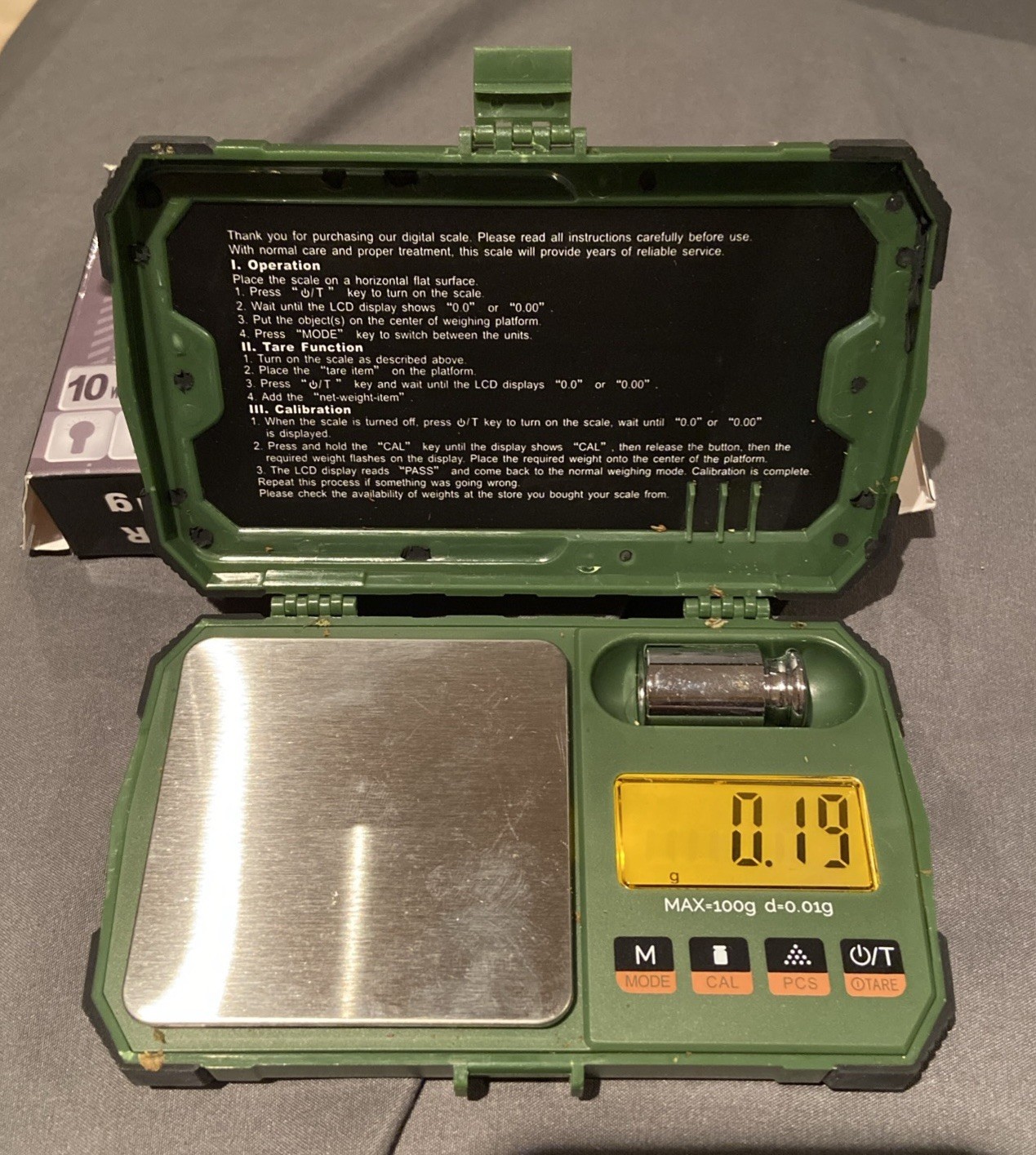 US-Ranger Rugged Digital Pocket Scale – 100g x 0.01g, 6 Modes, Jewelry Gram Oz