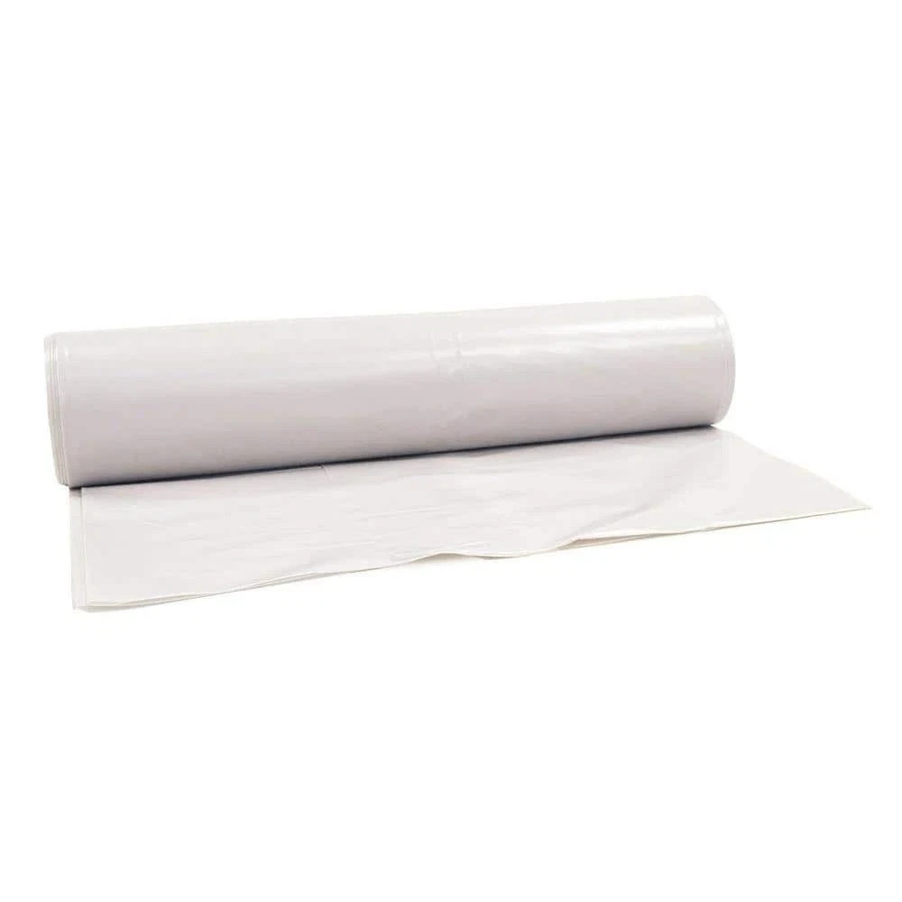 HUSKY Plastic Sheeting 10′ x 100′ Heavy Duty Recycled Polyethylene Clear 2 mil
