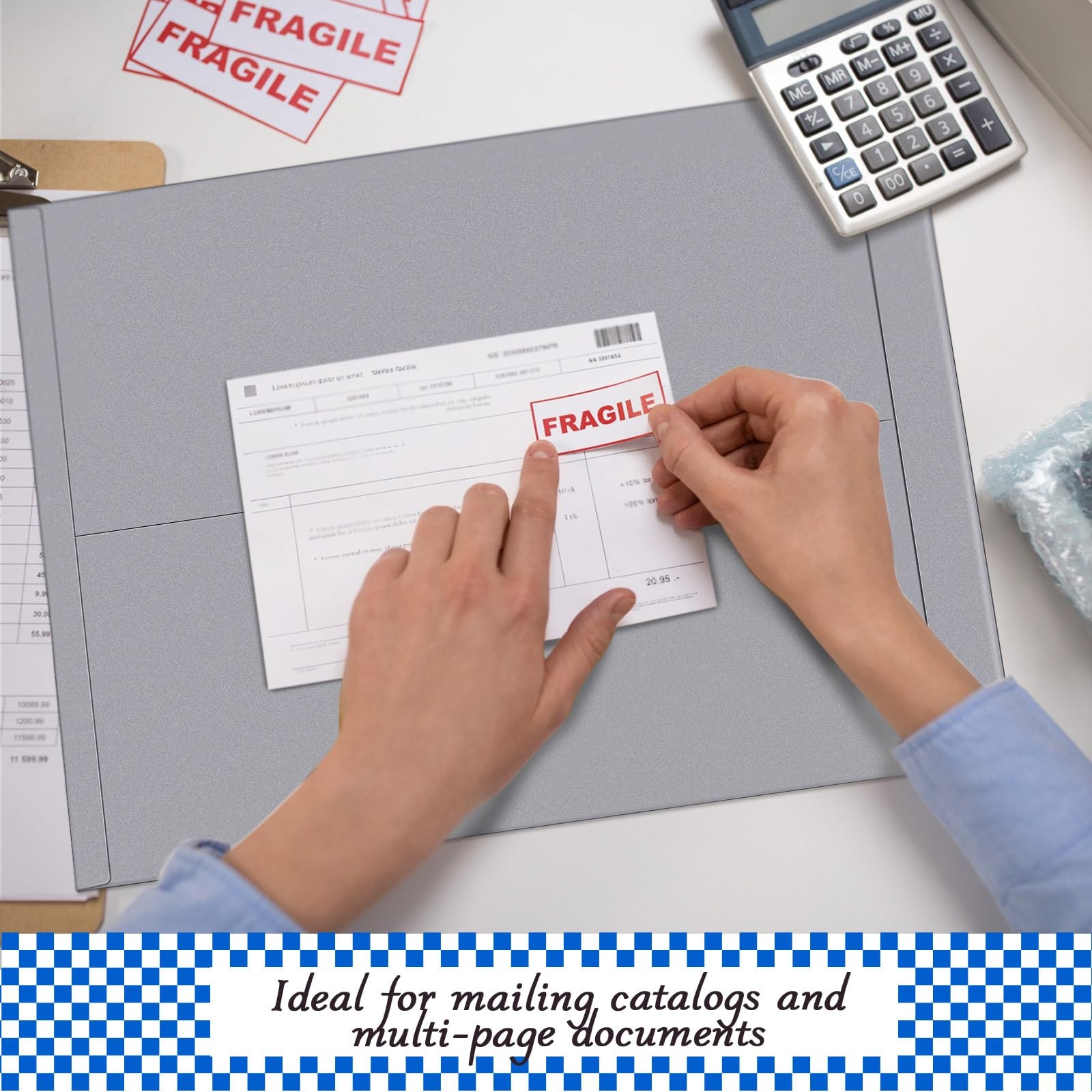50 Pcs 14» x 18» Extra Large Mailing Envelopes 32lb with Gummed Flaps, Cata…