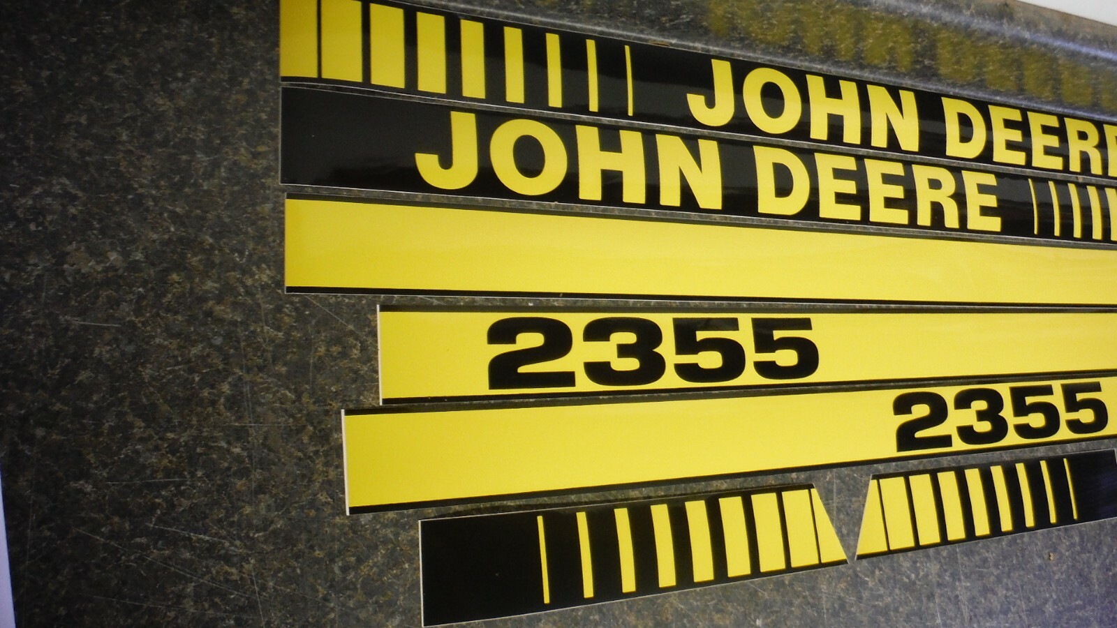 JOHN DEERE 2355 TRACTOR DECALS. HOOD & NUMBERS ONLY. SEE DETAILS & PICTURES