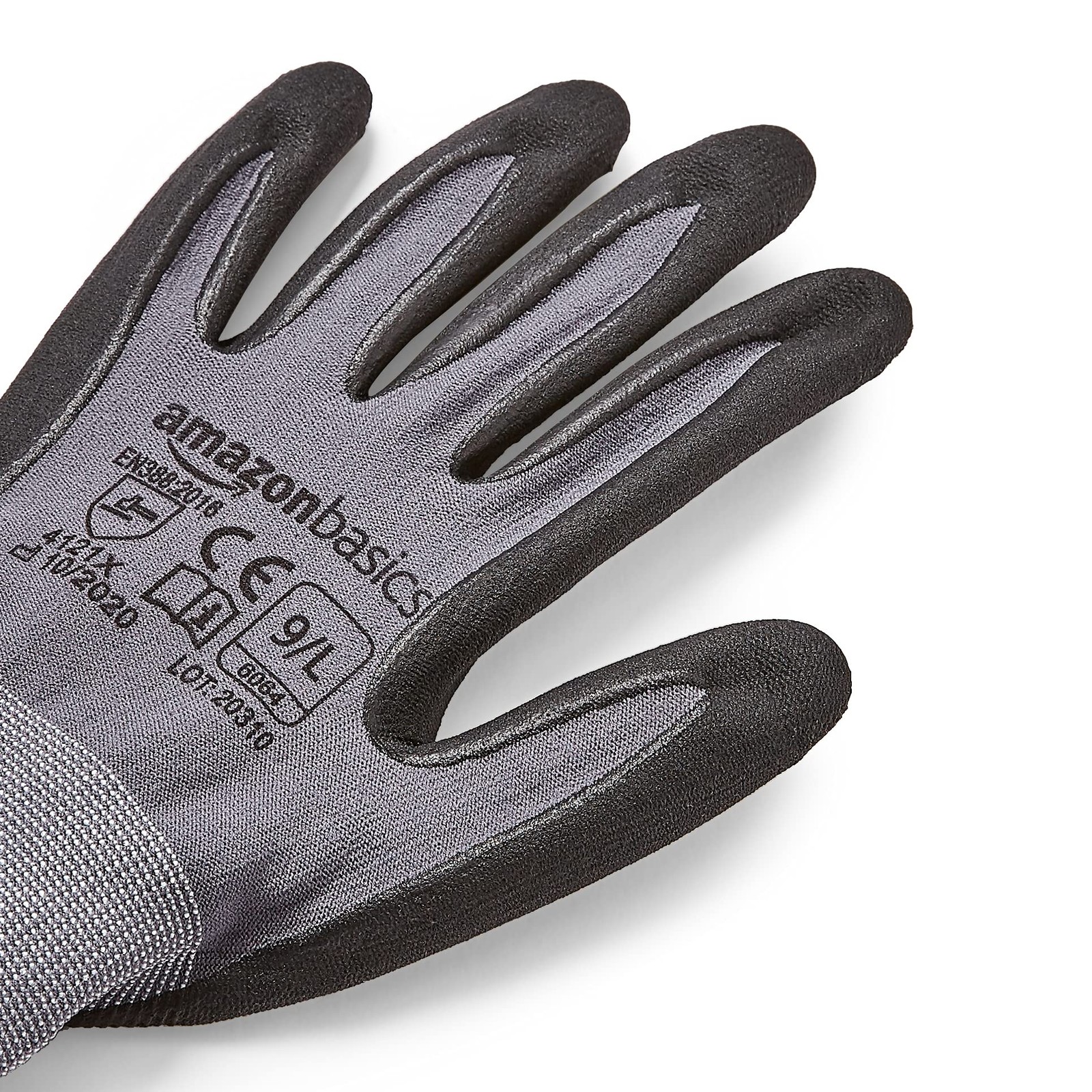 Retailer Basics Micro-Foam Nitrile Coated Safety Work Gloves Nylon Liner Fiber