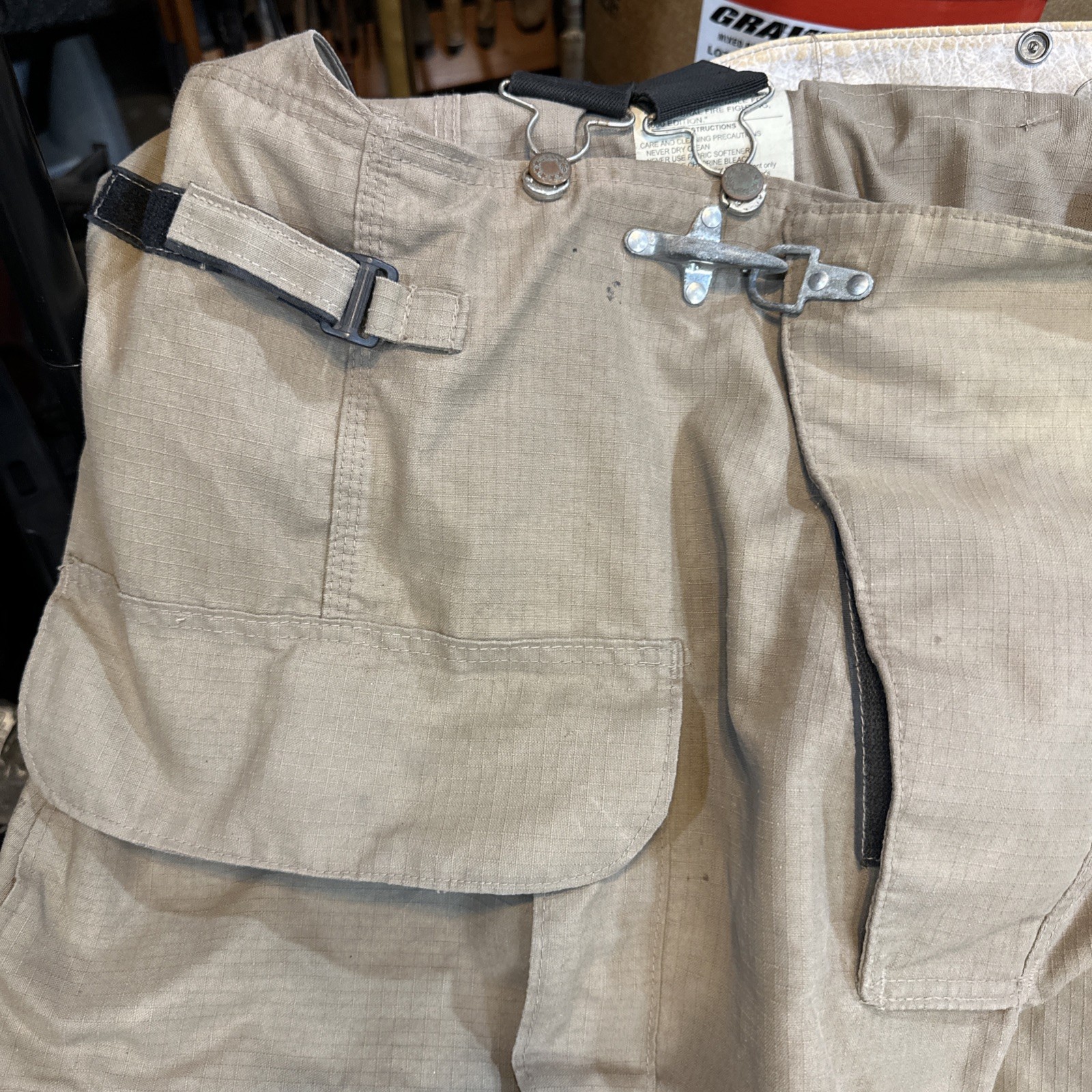 Retired Firefighter Gear Turnout Pants FIRE USED Size 46 X 28 SHELL ONLY!!