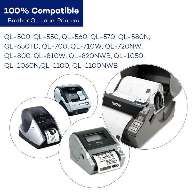 Continuous Label Roll For Brother DK-22205 DK-11241 DK-11247 for QL-570 QL-700