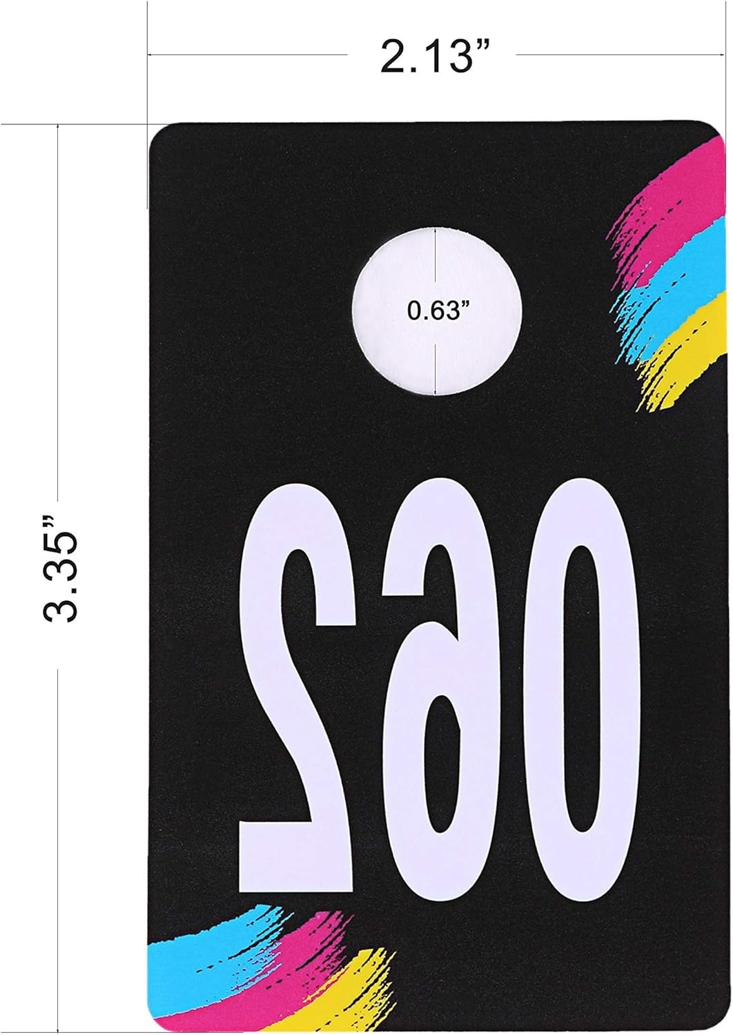 Live Plastic Number Tags, Normal and Reverse Mirror Image Coat Room Checks fo…