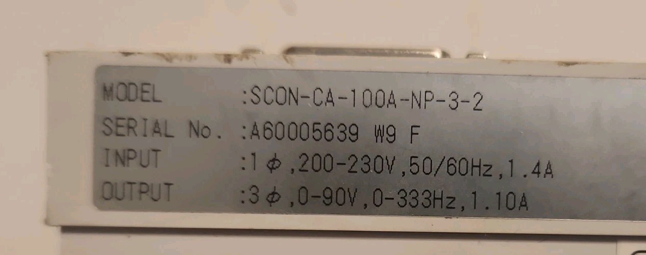 IAI SCON-CA-100A-NP-3-2 SERVO DRIVE – Warranty & Free Shipping