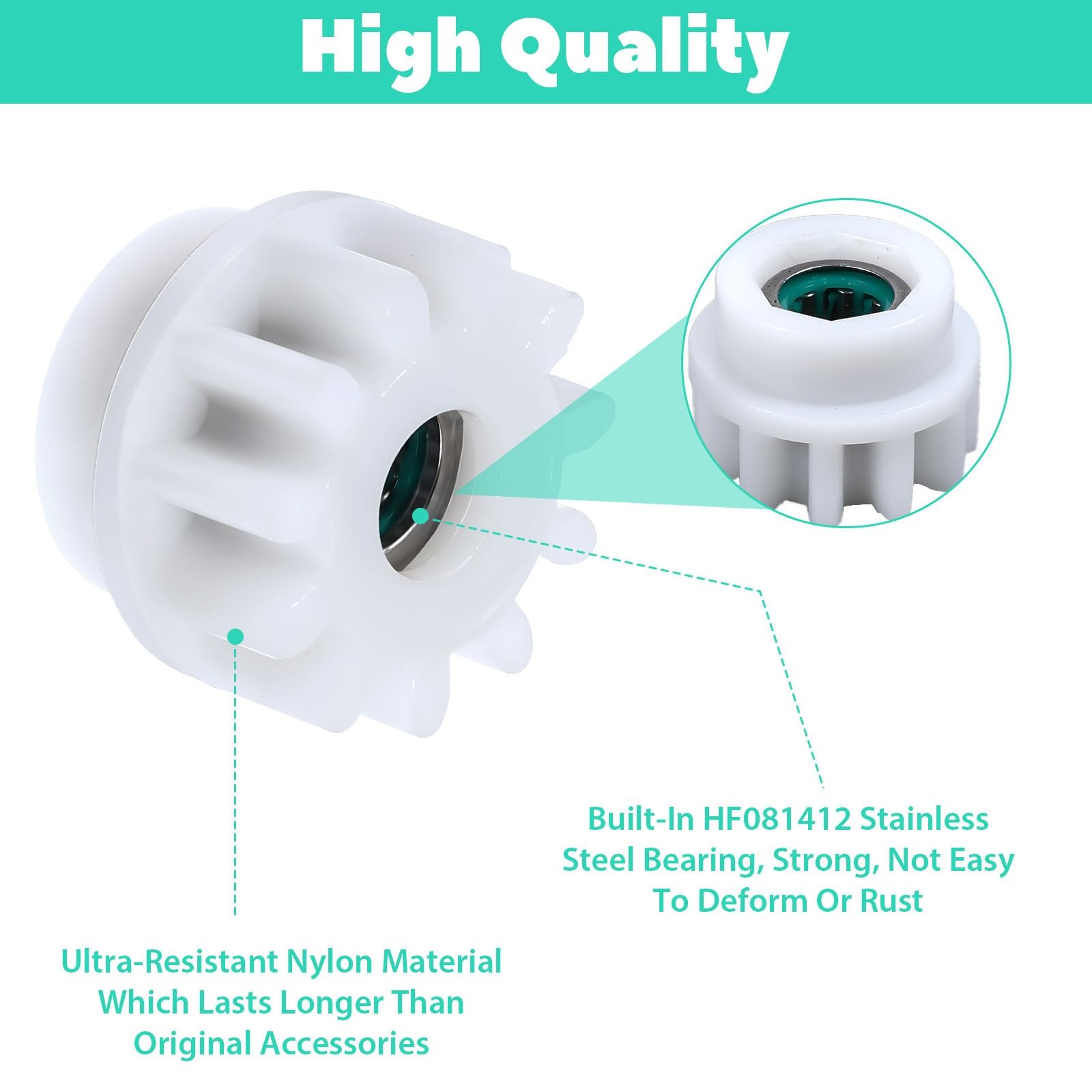 2 Pcs Spin Mop Replacement Diameter: 0.98 inches, Height: 0.7 6pcs