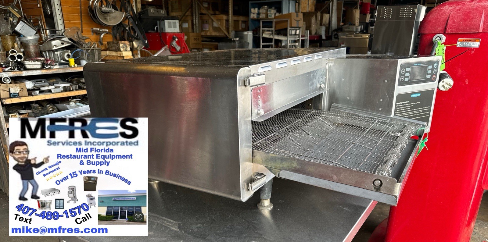 TurboChef HHC2020 48″ Electric Countertop Conveyor Oven – 208v/3ph Nice Shape!