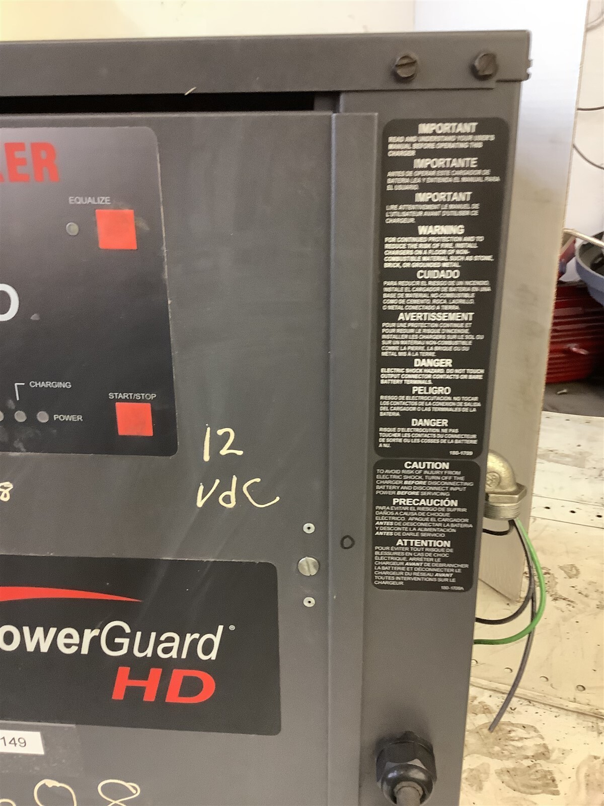 Hawker Pro Power Guard HD PH1R-6-550 Fork Lift Battery Charger
