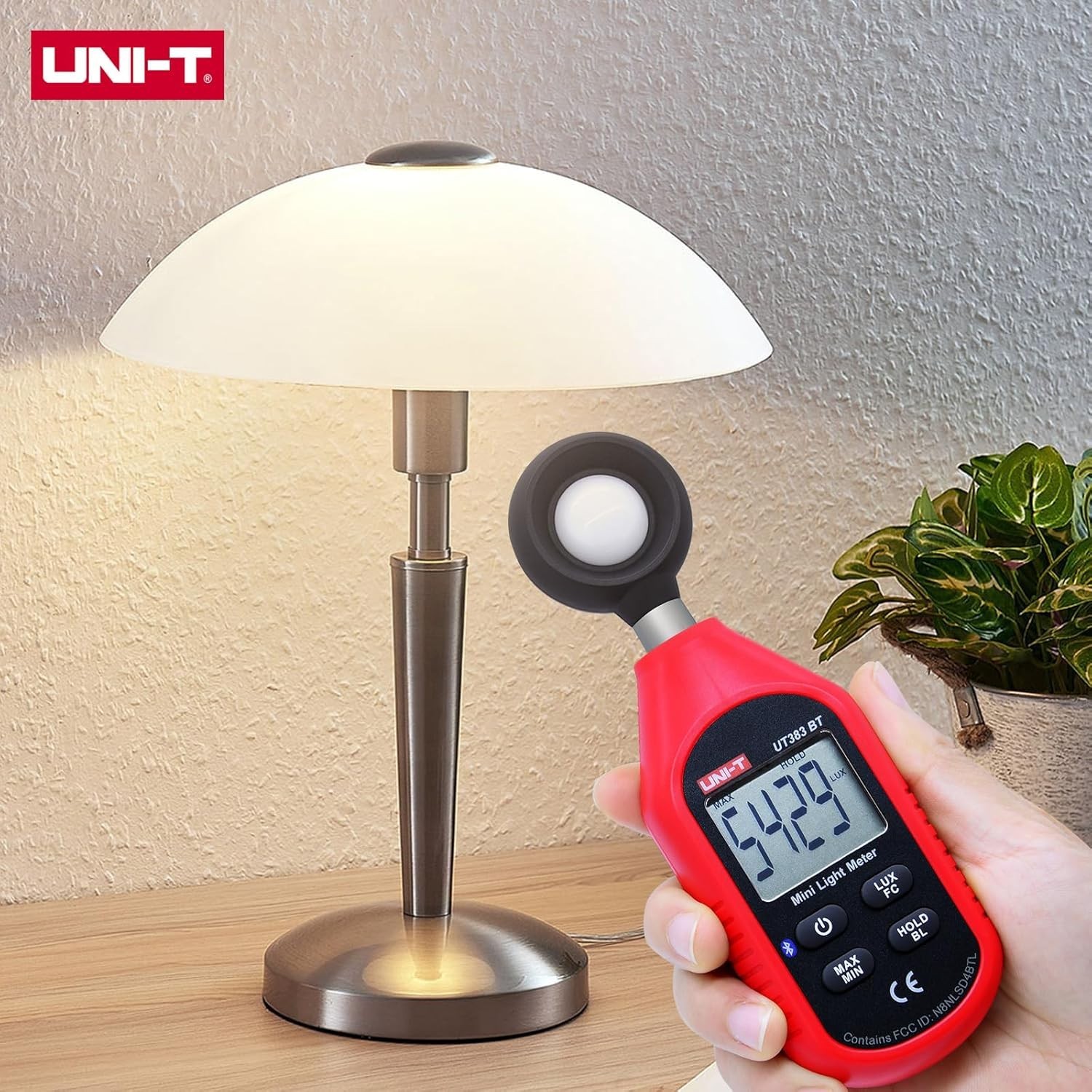 UNI-T Digital Bluetooth Illuminometer Light Meter Luxmeter 199900Lux UT383BT
