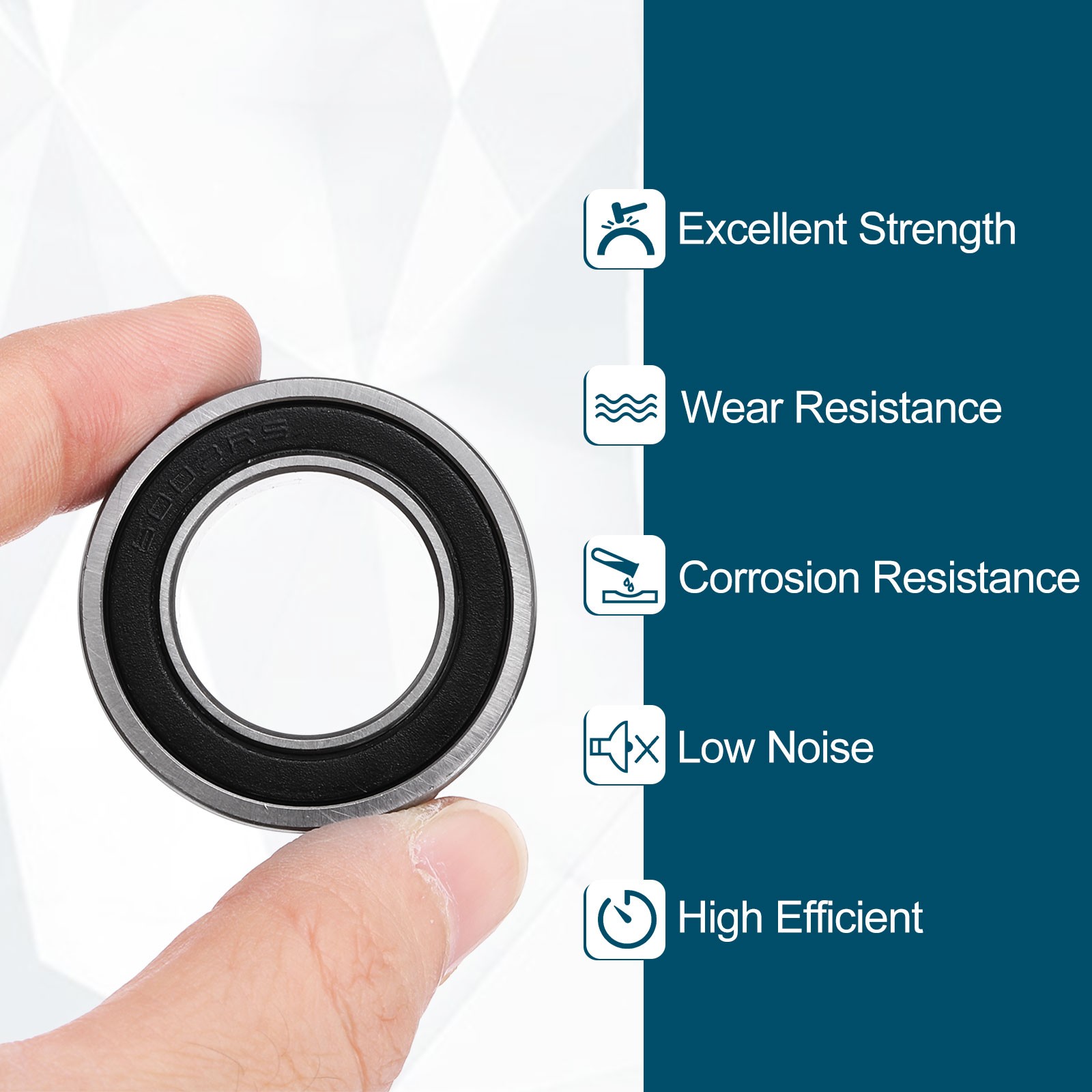 2Pcs 20359-2RS Non-Standard Ball Bearings 20mm ID x 35mm OD x 9mm Thickness