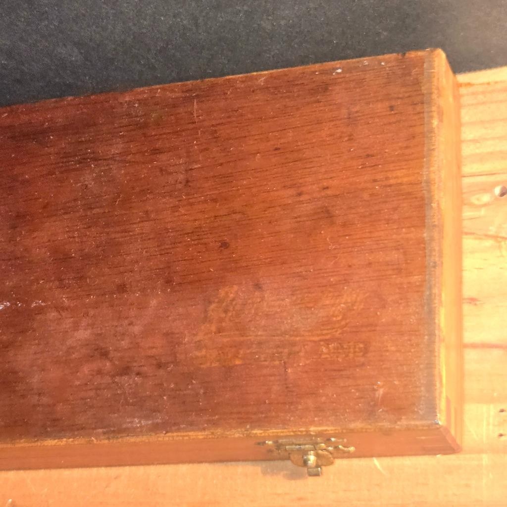 SHARP VTG LUFKIN NO, 701 VERNIER CALIPER IN ORIGINAL WOOD BOX SWITZERLAND