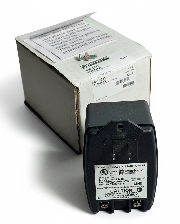 Interlogix MGT1640 16.5VAC 40VA Class II Plug-In Transformer P/N:22-166 Open Box