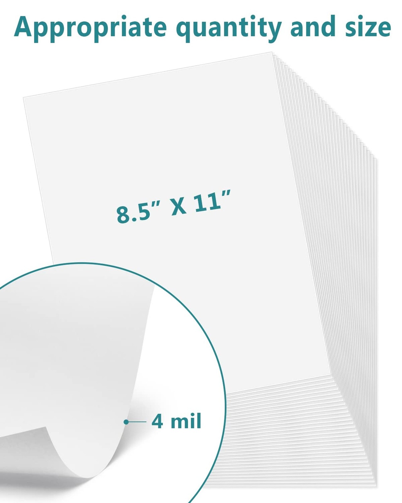 Gwybkq Premium Printable Vinyl Sticker Papers for Inkjet Printer-30 Matte Wat…