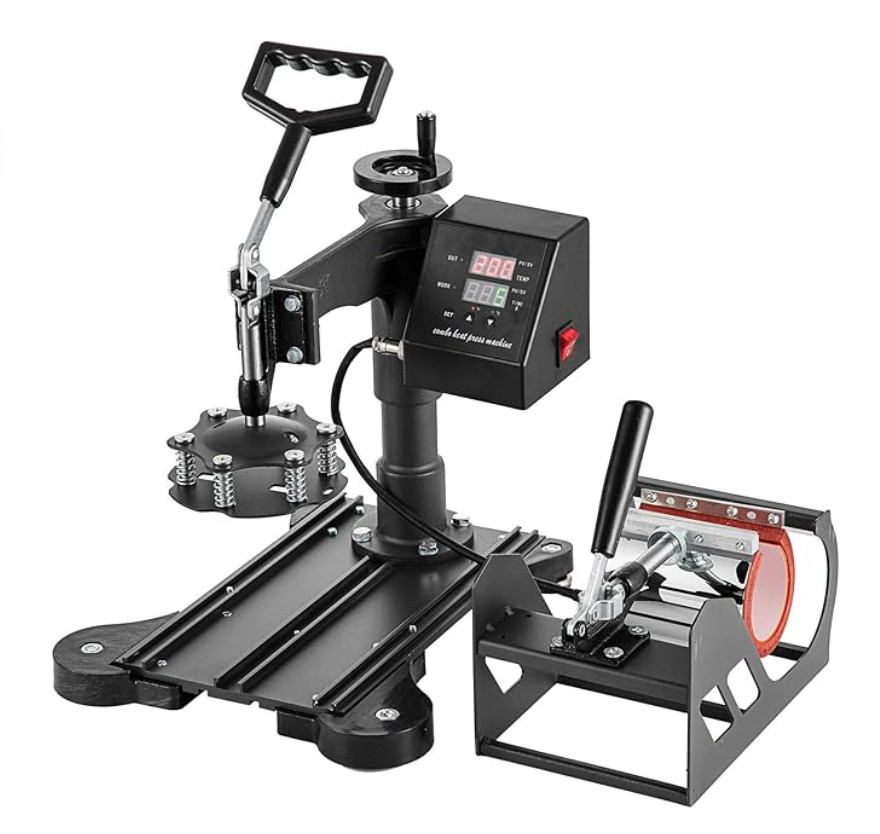 5 in 1 Heat Press Machine, Heat Press 15×15 inch, T Shirt Pressing Machine Slide