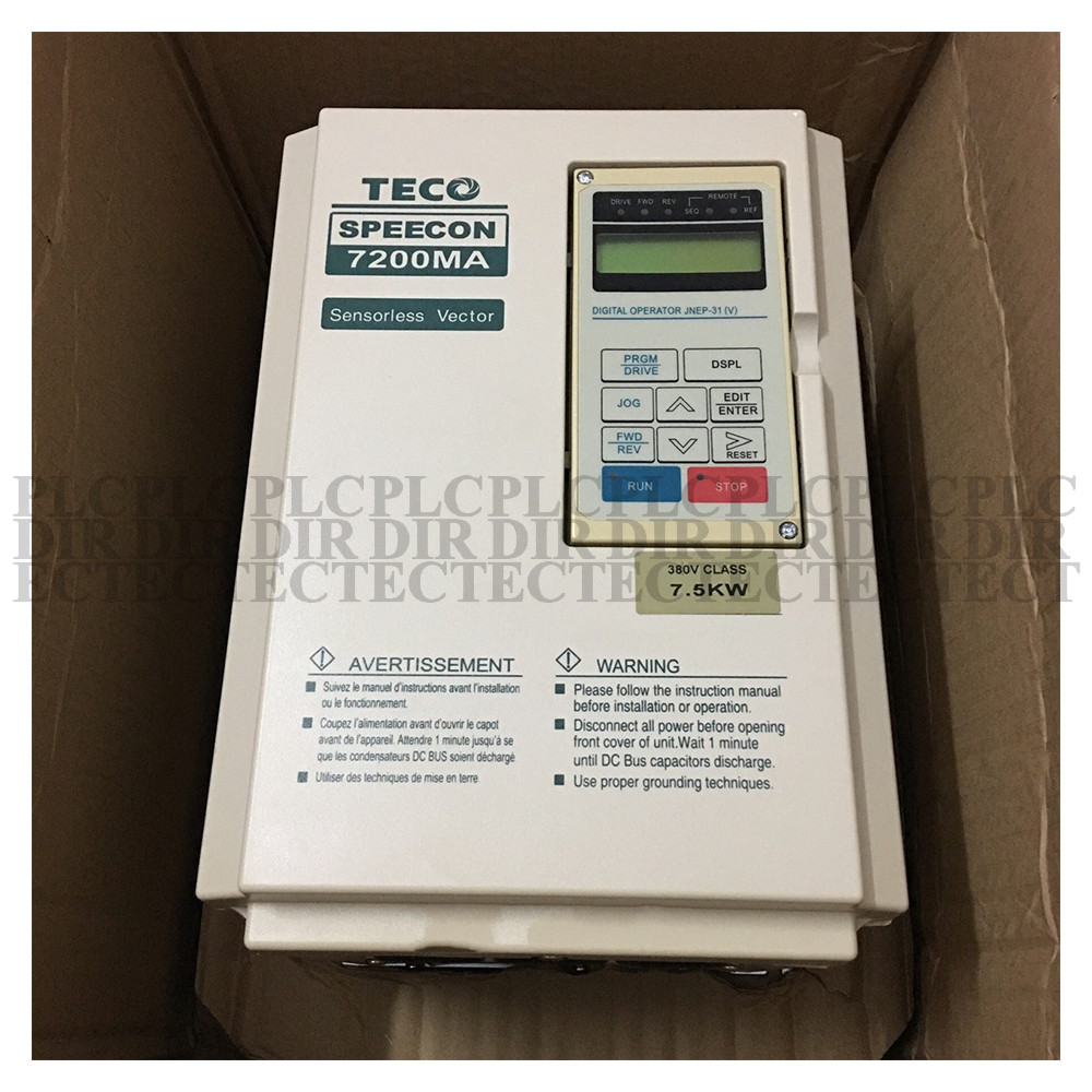 Used TECO 7200MA Inverter 7.5KW 380V