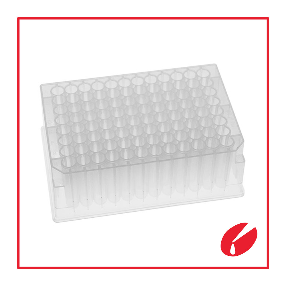 Plate, 96 Round Well U-Bottom 45.30mm Height, 2.0mL, 50 Plates