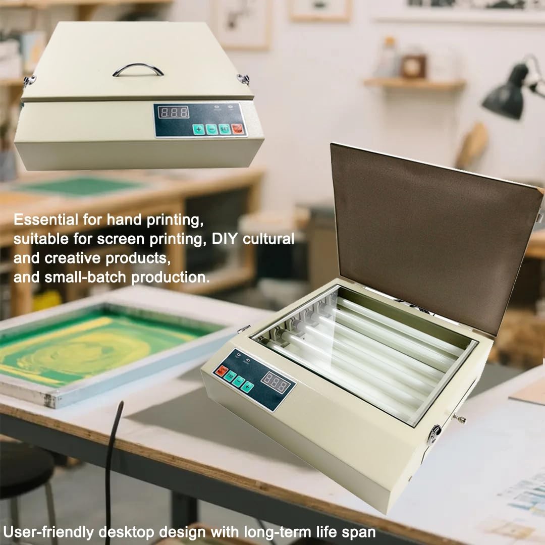 INTBUYING 110V Digital Drawer UV Exposure Unit Plate Making with 8 pcs A4