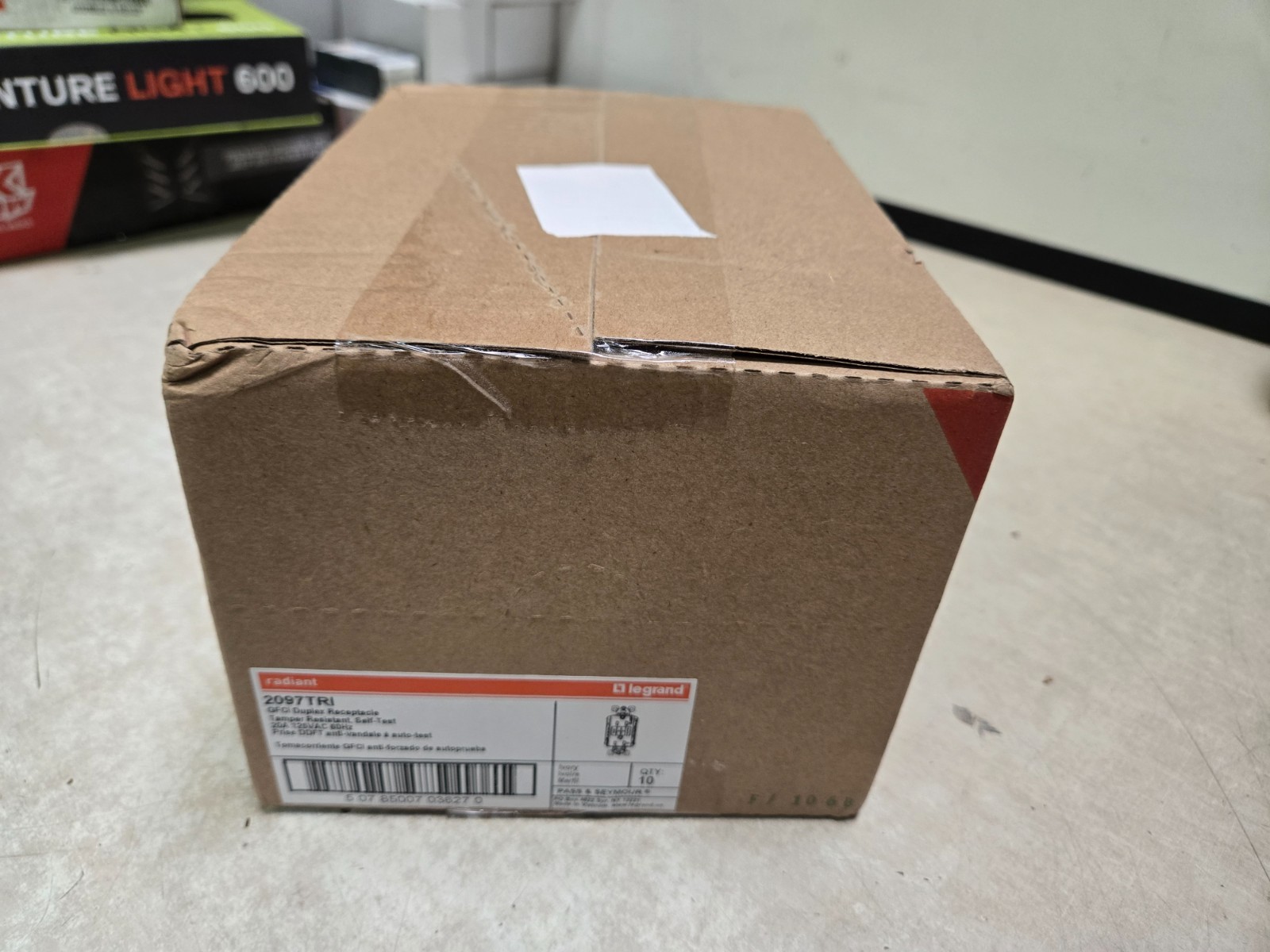 Box Of 10. Legrand Radiant 2097TRI 20A,GFCI Ivory Duplex Receptacles