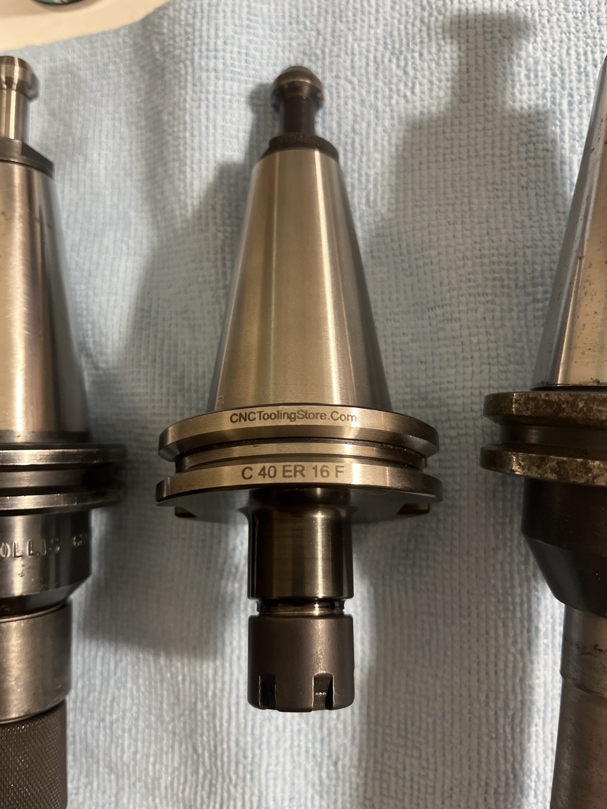 8 pieces CAT40 CNC Tool Holder Lot – ER16, End Mill Holders, Kennametal / Hertel