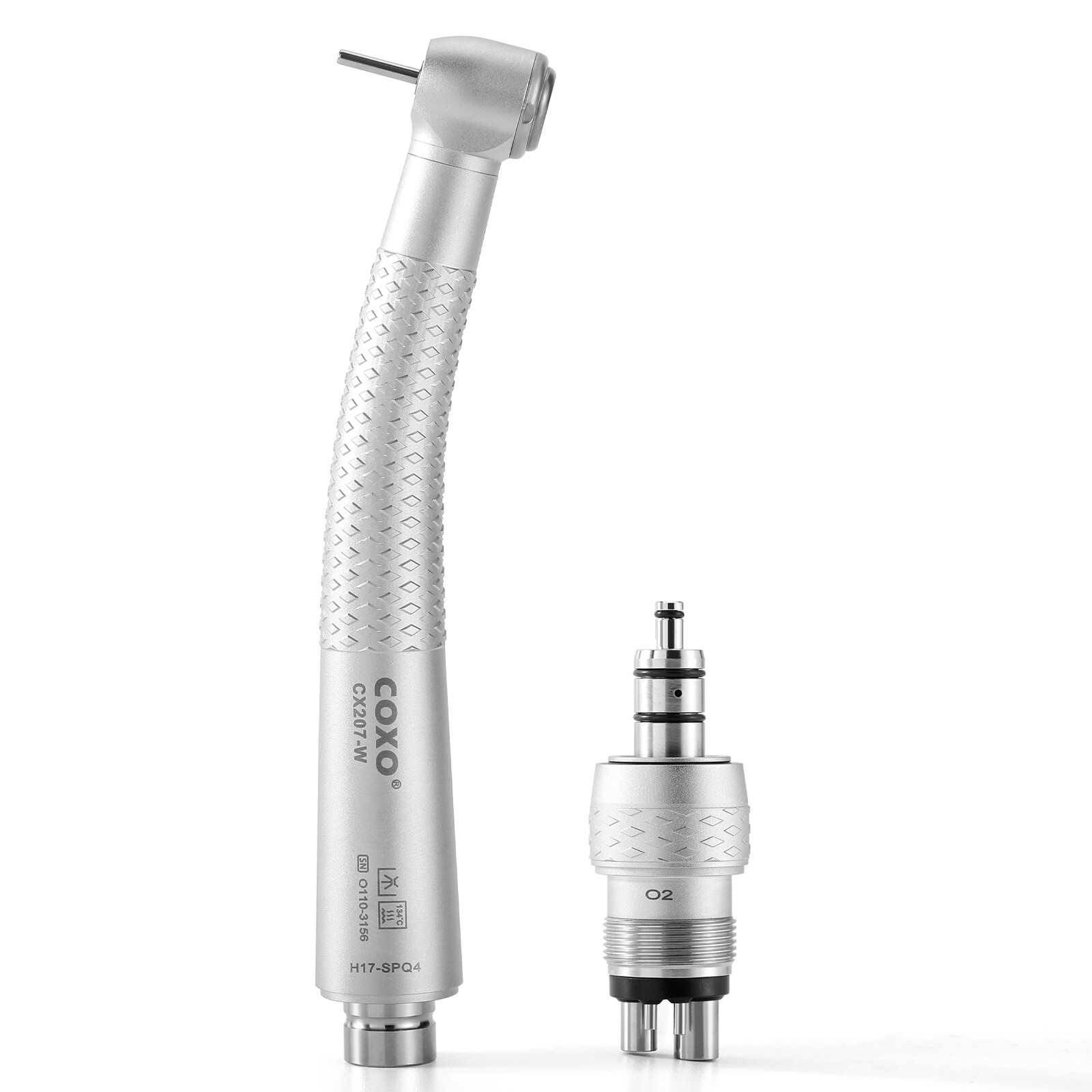 COXO Dental High Speed Handpiece Air Turbine with 4holes Coupler Standard Head