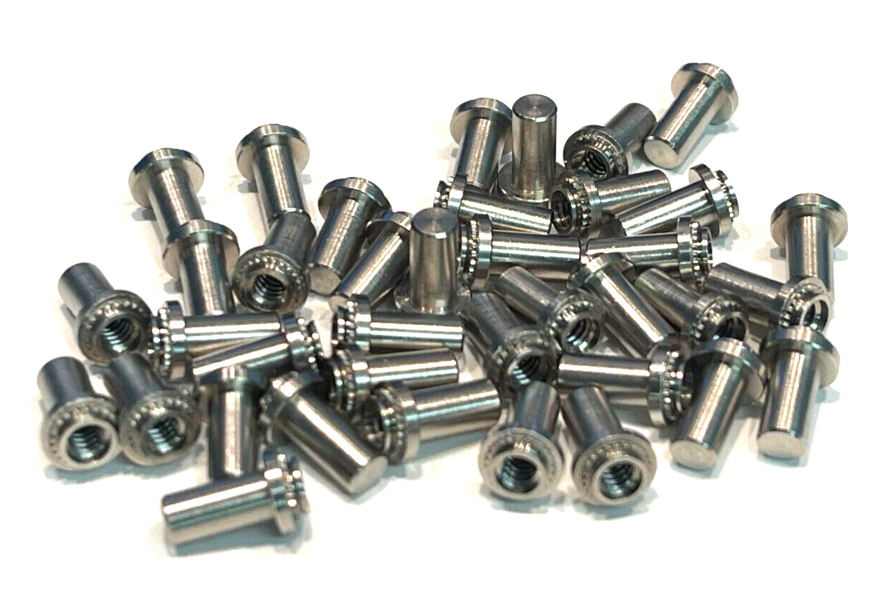 (32 PIECE LOT) BS-632-2, Nut Self Clinching 6-32-THD 0.28in- HD DIA 0.38in-THK