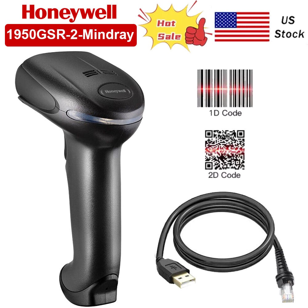 Honeywell 1950GSR-2-MINDRAY Xenon XP 1950g Barcode Scanner USB QR Code Reader