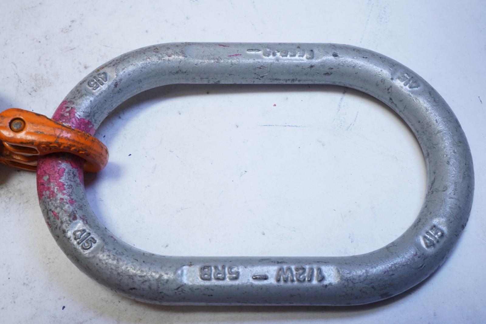 USED Crosby Chain Sling 1 Leg Reach 3 ft 2100lbs 90° 7/32 Grade 10 Ships FREE