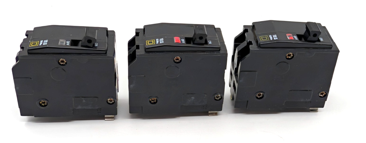 Square D QO230 30 AMP 2 Pole Yellow Face Breakers – Set of Three